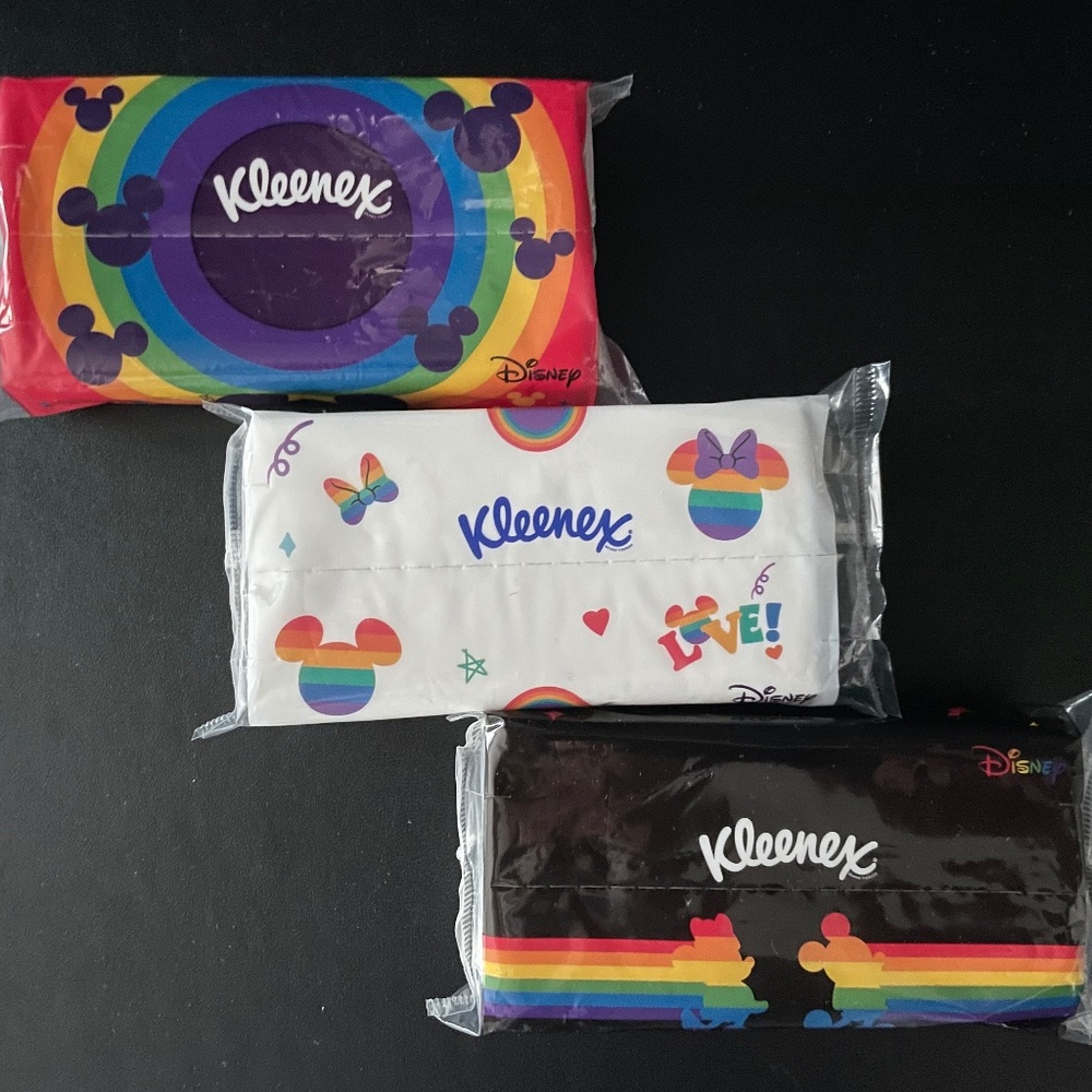 Disney Kleenex Rainbow Mickey Pride Facial Tissue